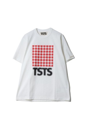 ORGANIC COTTON HALFTONE T-SHIRT - WHITE (26SMM0002)