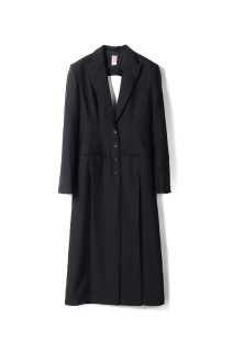 TAILORED LONG OVERCOAT - BLACK (FTC262-0301)