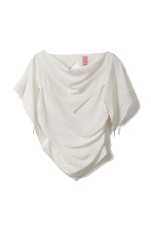 SCARF BLOUSE - WHITE (FTC262-0105)