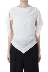 SCARF BLOUSE - WHITE (FTC262-0105)