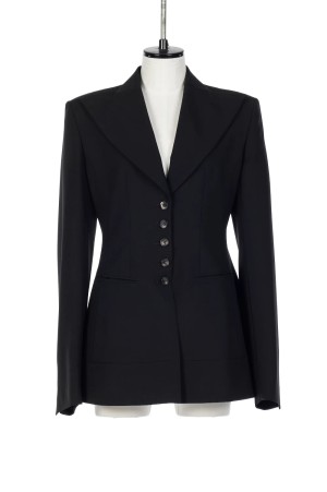 PLEATED PANEL JACKET - BLACK (FTC262-0203)