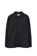MADRAS DYDE SHIRT / BLACK