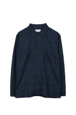 MADRAS DYDE SHIRT / NAVY