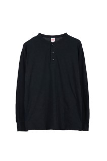 HEALTH KINT HENRY NECK LONG / BLK×NAT