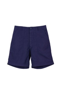 MADRAS DYED SHORTS / NAVY