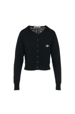 Cupid in HEAVEN crochet knit cardigan - Black (TD-26SS-KN52)