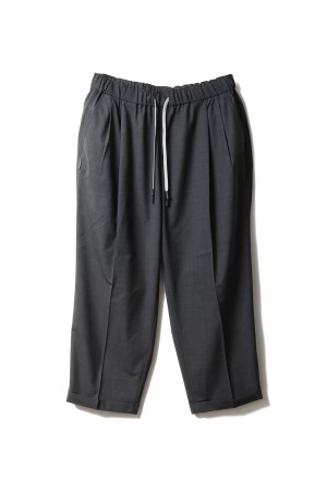 TWO TUCK S WOOL PANTS - Charcoal (SFCSS26P06)