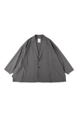 TAILORED SHIRT JACKET  - Charcoal (SFCSS26S01)