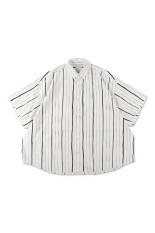 COTTON STRIPE SS SHIRT - White (SFCSS26S09)