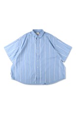 COTTON STRIPE SS SHIRT - Sax (SFCSS26S09)