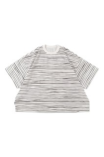 SUPER BIG 90’S SIDE STRIPE SS TEE - White-Black (SFCSS26CS05)