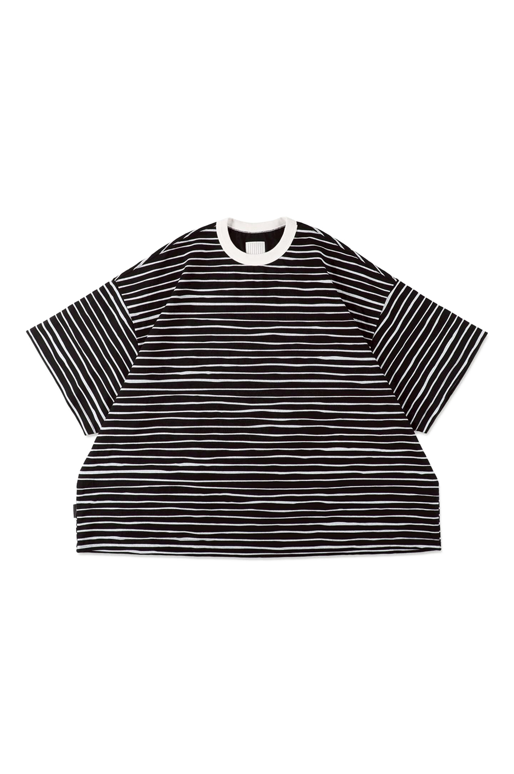 SUPER BIG 90'S SIDE STRIPE SS TEE - Black-White (SFCSS26CS05