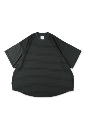 SUPER BIG SIDE STRIPE TECH SS TEE - Charcoal (SFCSS26CS06)