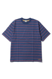 Union Short Sleeve Striped Tee - Navy / Red (6275-4036)