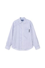Printed Striped Shirt - Blue