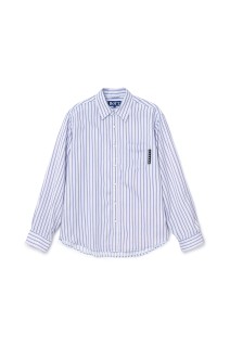 Printed Striped Shirt - Blue