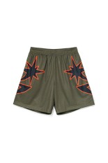 Big B Logo Mesh Short - Olive