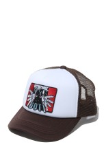 The Hands Mesh-Back Trucker Cap - Brown