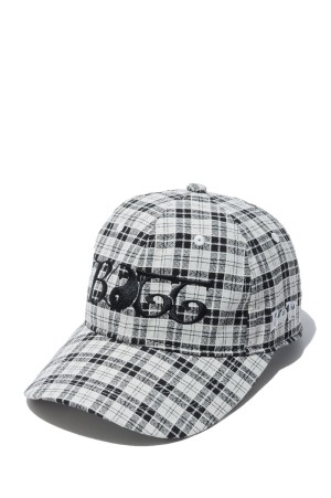 2Y Plaid 6-Panel Cap - Black