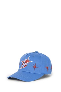 B Logo Sparkle Structured 5-Panel Cap - Cobalt
