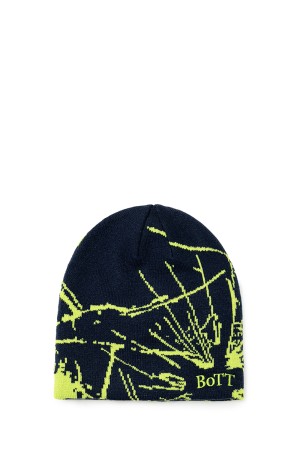 Shattered Skull Cap Beanie - Navy