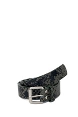 Python Printed Leather Belt - Pink | セレクトショップ