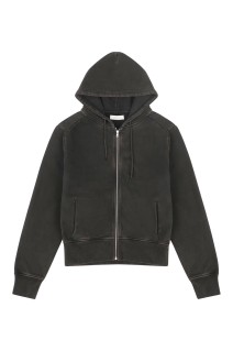 SLIM ZIP UP / WASHED BLACK (ESSS26HO01012)