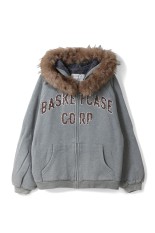 BC CORP,  lined zip up / GREY