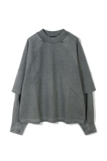Raglan Layered Longsleeve Top - Sage Fade (T24023)