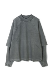 Raglan Layered Longsleeve Top - Dove (T24023)