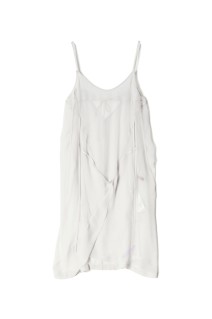 vein mapping slip dress - Silver (M266DR03)