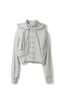 reversible structured zip hoodie - White (M266HD01)