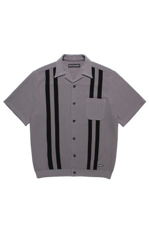 KNIT SHIRT ( TYPE-1 ) / GRAY (26SS-WMK-KN01)