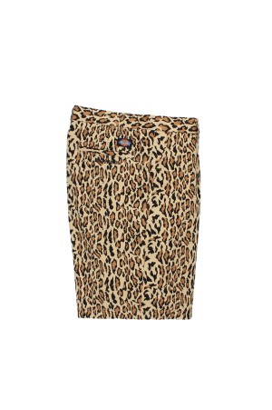 DICKIES / LEOPARD PLEATED SHORT TROUSERS / BEIGE (26SS-WMP-DC03)