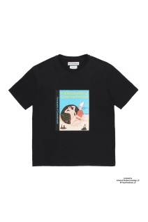THE PHOENICIAN SCHEME / WASHED HEAVY WEIGHT CREW NECK T-SHIRT ( TYPE-1 ) / BLACK (TPS-WM-WT01)