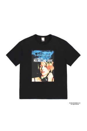 MULHOLLAND DRIVE / WASHED HEAVY WEIGHT CREW NECK T-SHIRT ( TYPE-2 ) / BLACK (MD-WM-WT02)