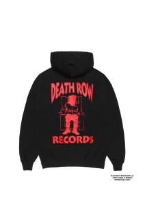 DEATH ROW RECORDS / HEAVY WEIGHT PULLOVER HOODED SWEAT SHIRT / BLACK (DEATHROW-WM-SS05)