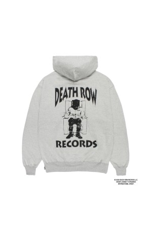 DEATH ROW RECORDS / HEAVY WEIGHT PULLOVER HOODED SWEAT SHIRT / BLACK (DEATHROW-WM-SS05)