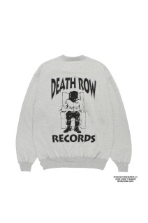 DEATH ROW RECORDS / HEAVY WEIGHT CREW NECK SWEAT SHIRT / GRAY (DEATHROW-WM-SS06)