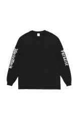 WASHED HEAVY WEIGHT CREW NECK LONG SLEEVE T-SHIRT ( TYPE-1 ) / BLACK (26SS-WMT-LT03)