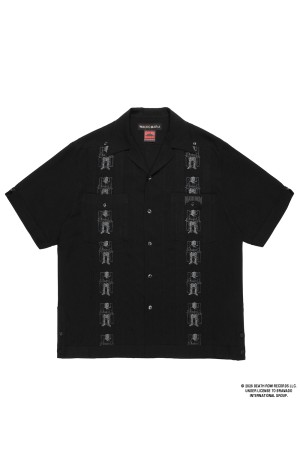 DEATH ROW RECORDS / CUBA SHIRT S/S / BLACK (DEATHROW-WM-OC02)