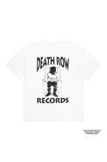 DEATH ROW RECORDS / WASHED HEAVY WEIGHT CREW NECK T-SHIRT / WHITE (DEATHROW-WM-WT02)