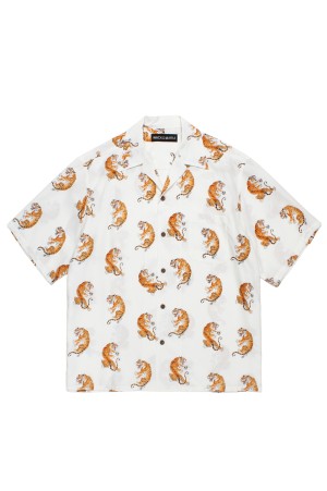 TIM LEHI / HAWAIIAN SHIRT S/S ( TYPE-2 ) / WHITE (26SS-WMS-HI04)