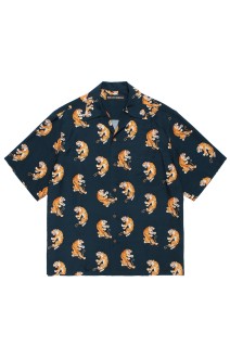 TIM LEHI / HAWAIIAN SHIRT S/S ( TYPE-2 ) / NAVY (26SS-WMS-HI04)