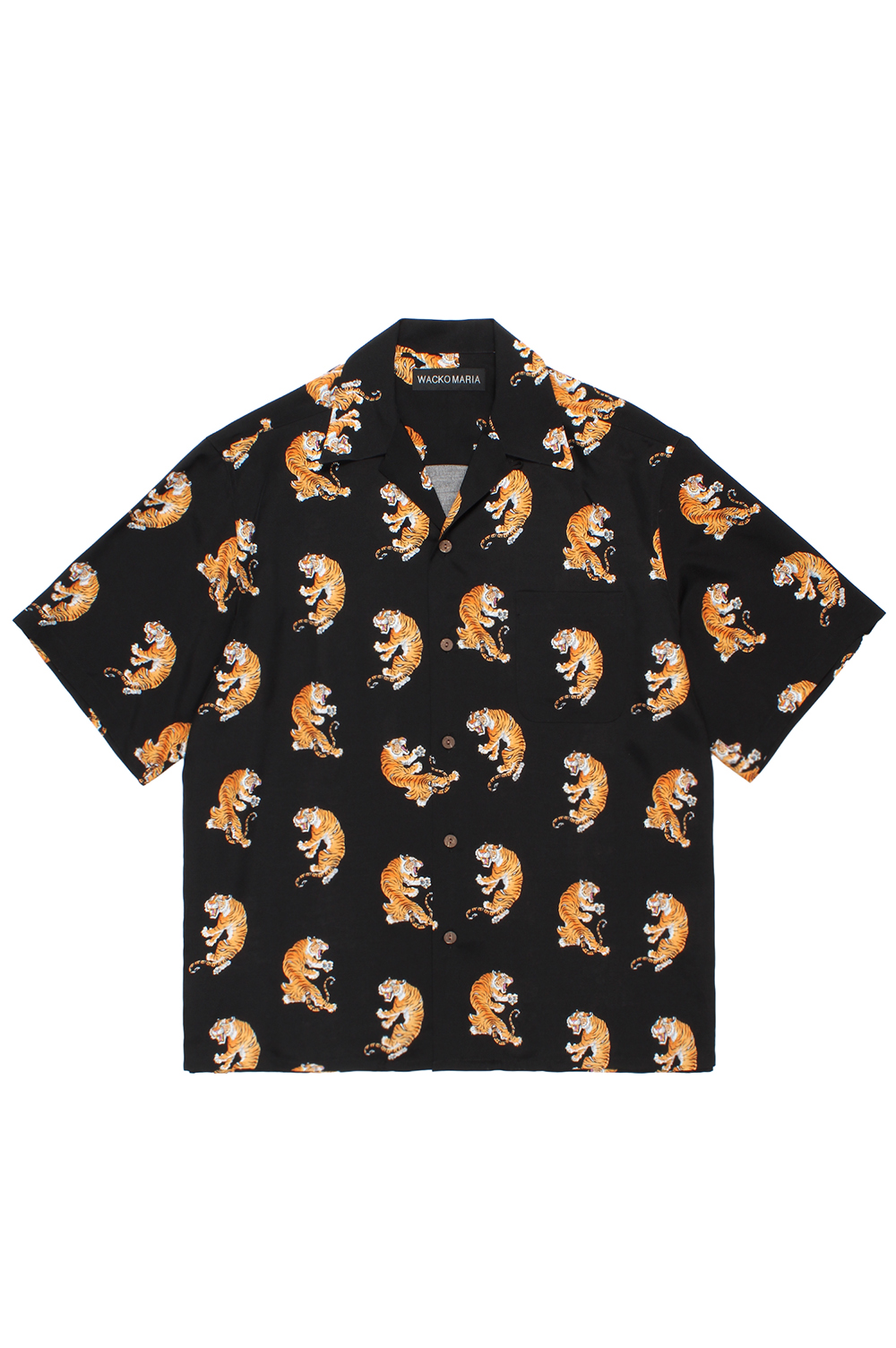 TIM LEHI / HAWAIIAN SHIRT S/S ( TYPE-2 ) / BLACK (26SS-WMS-HI04