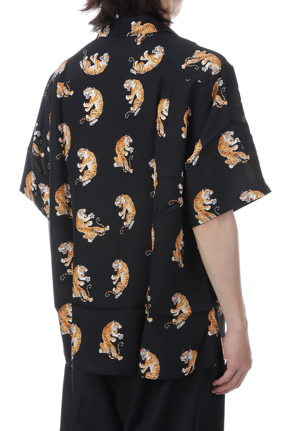 TIM LEHI / HAWAIIAN SHIRT S/S ( TYPE-2 ) / BLACK (26SS-WMS-HI04