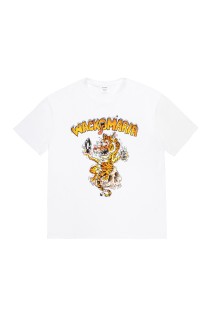 TIM LEHI / WASHED HEAVY WEIGHT CREW NECK T-SHIRT / WHITE (26SS-WMT-WT01)