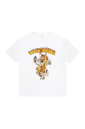 TIM LEHI / WASHED HEAVY WEIGHT CREW NECK T-SHIRT / WHITE (26SS-WMT-WT01)