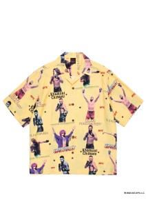 UFC / S/S HAWAIIAN SHIRT ( TYPE-1 ) / YELLOW (UFC-WM-HI01)