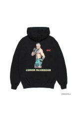 UFC / HEAVY WEIGHT FULL ZIP HOODED SWEAT SHIRT ( TYPE-2 ) / BLACK (UFC-WM-SS02)